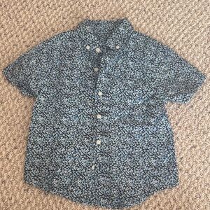 Vineyard Vines Boys Short-Sleeve Button-Down Shirt - Blue Floral